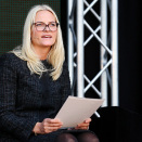 Kronprinsessen åpner Oslo bokfestival, september 2012. Foto: NTB scanpix.